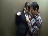 Busty Secretary Gets Fucked In A Company Elevator By Company Receptionist