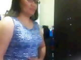 Fat asian woman shows on cam