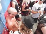 Extreme Public Stranger Handjob with Cumshot