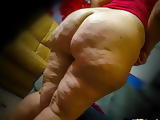 Mature BBW with Huge Cellulite Ass, Super Wide hips