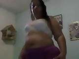 Slut Latina BBW GF loves dancing for the cam