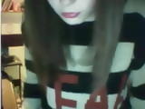 a teen mast on webcam