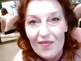 Hot grandma smoking teasing and talking dirty in cam