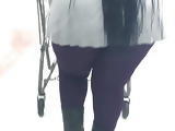 Thick Hood Mature throwing ass under that jacket 