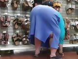 White Granny Bends Her Mega Butt Over pt. 1