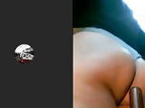 Antonella fucking ass, husband watching TV