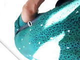GRANDMA BBW GREEN DRESS II UPSKIRT 00292