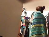 Voyuer video taken girl dress change