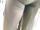 Voyeur leggings spandex sexy ass french 6