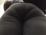Juicy Ebony Milf VPL Ass in Tight Sweats 