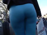 Candid spandex booty pawg