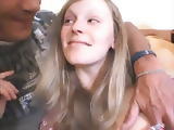 Blonde girl fucked on hard Dp