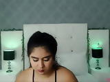 Fat latina masturbating on bed  p3