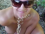 Pee on the glasses