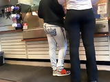 ASSES AT A GAS STATION 