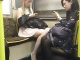 Cute blonde upskirt