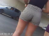 Shortinho preto e branco