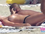 Topless Big Boobs Amateurs MILFS Voyeur Beach Video