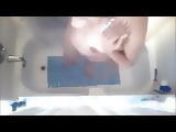 Big Tits Lady in Shower- Spy Cam Clip