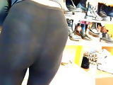 See Through Leggings THONG Bent Over