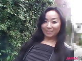 Japanese mature Takako Nishazawa fucked missionary style