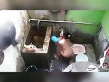 Spy camera films my sexy roommate shower