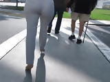 Sexy thick ass PAWG in heels crossing the street Pt 1