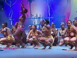 Topless South African beauty pageant show