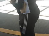 Black Oldhead Big booty in sweats