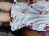 Super hot redhead ass and tits in tight dress candid