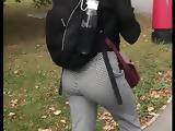 Thick round juicy british ass eatin up pants