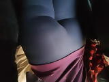 Two hot leggings asses candid bundas