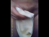 Comshot in Granny  panties 
