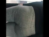Juicy jiggling british ass in pants