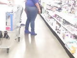 Phat Thick Black Mom in jeans hiding that ass