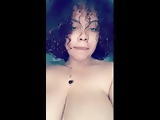Super Thick Lightskin Showing Titties Off