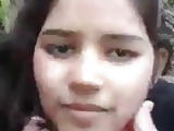 Indian village girl showing her body
