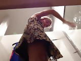Hot Blonde with Red Panties in Dressing Room- Spy Cam Clip