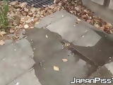 Japanese women are afraid they will be caught while pissing