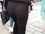 UK Candid Chav in See Through Tights-Pantyhose