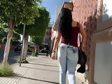 Brunette Eat Jeans . Jiggly Booty . 2