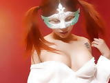 Mask Galore with her vlog video showing her tight titties