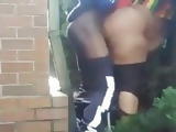 Outside getting it in. 