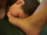 Slave-Girl eatiing Masters Foot - Footworship