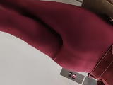 Big ass red dirty pants candid