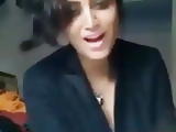 thunder thighs girl selfie with music for lover