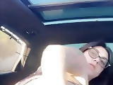 Ana lorde jerk a pick in the car
