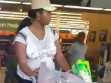 big tit black girl with see thru shirt