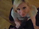 English amateur first taste of black cock