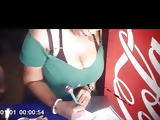 Candid Boobs: Thick Busty Black Woman 17